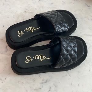 Black Platform sandals